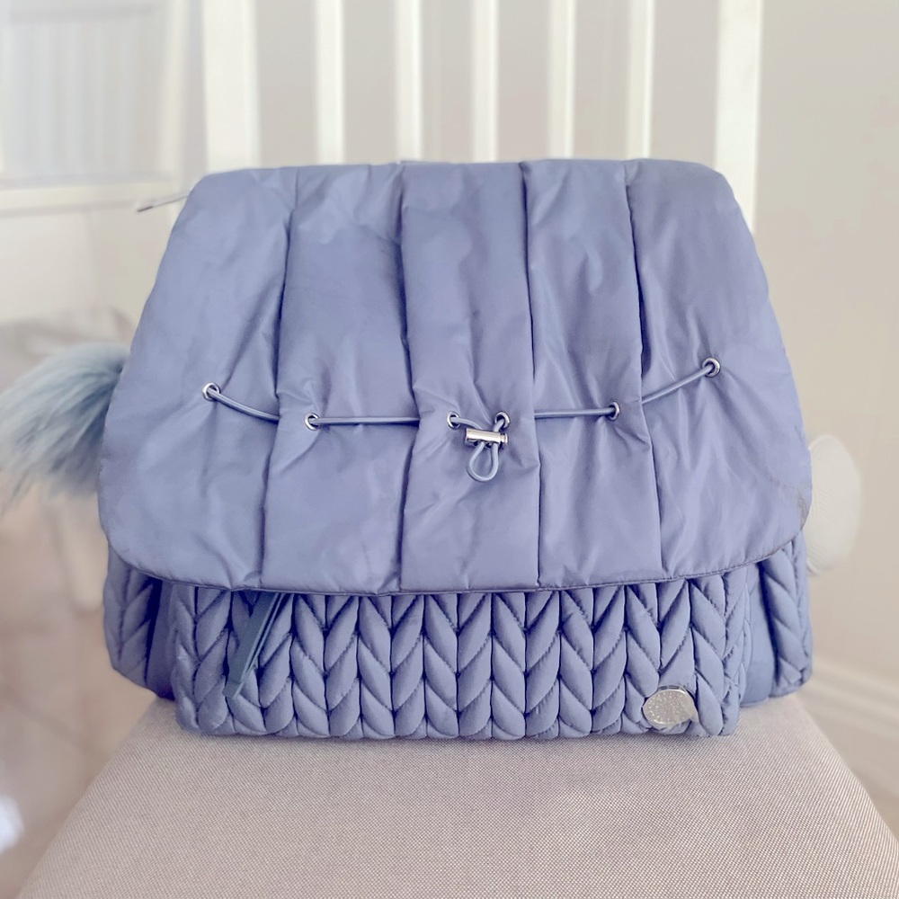 $193 HAPP BRAND LEVY Ash Blue Diaper Bag - OBO ‼️